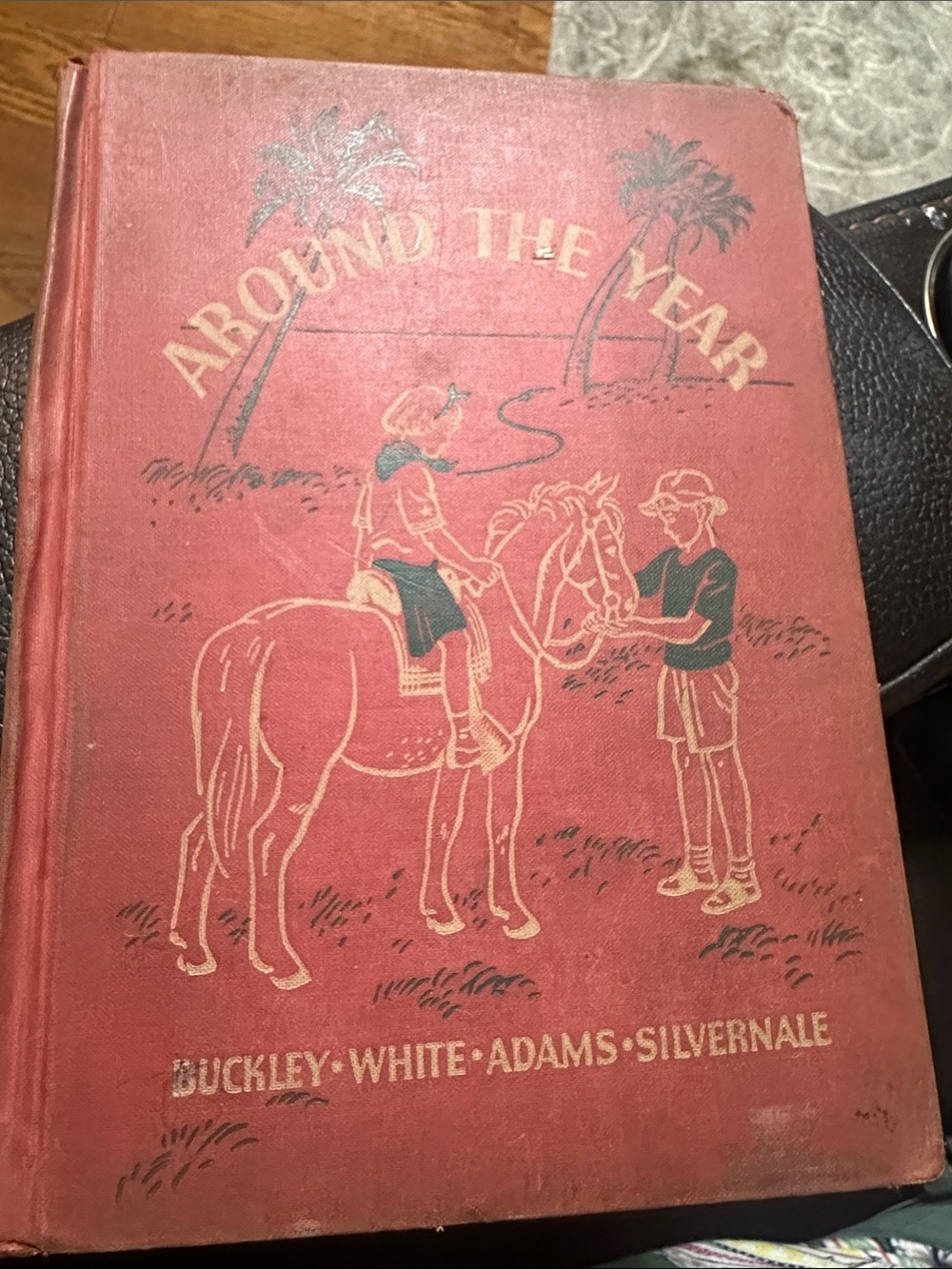 Vintage Classic Kids Red Hardcover Book - Around the Year